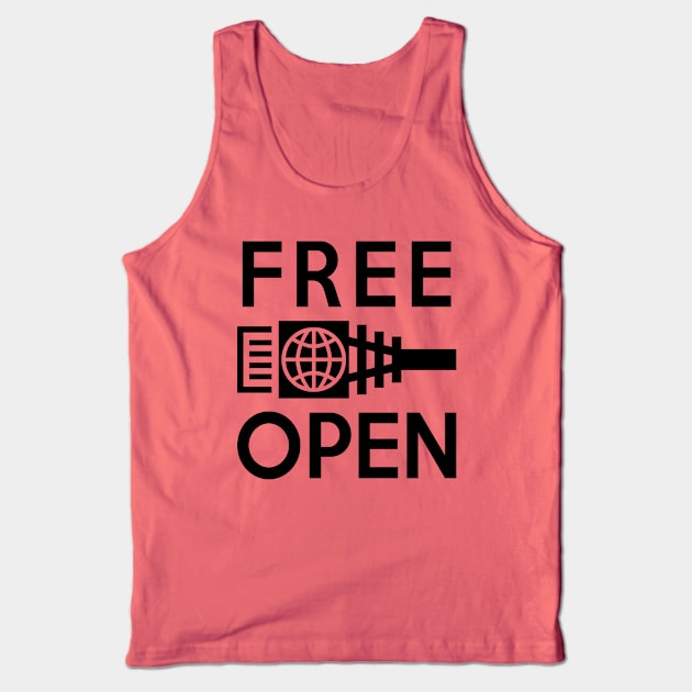 Free and Open Internet Tank Top by Electrovista